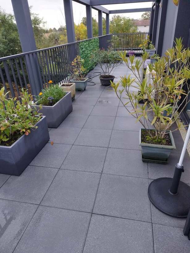 Terrasse après nettoyage